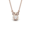 Round Diamond 0.33 CT Owl Pendant