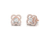 Diamond 0.69 CT Dainty Stud Earrings