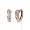 Round Diamond 0.27 CT Huggie Earrings