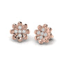 Diamond 0.35 CT Floral stud Earrings