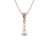 Three Stone 0.40 CT Round Diamond Pendant