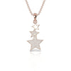 Cluster Three Star 0.51 CT Diamond Pendant