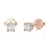 Solitaire 0.44 CT Diamond Stud Earrings