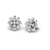 Diamond 0.35 CT Floral stud Earrings