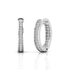 Inside Outside 0.25 CT Diamond Hoop Earrings