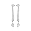 Round Diamond 0.98 CT Drop Earrings