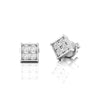 Diamond 0.28 CT Square Stud Earrings