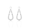 Bezel Set 0.68 CT Diamond Dangling Earrings