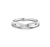 Infinity Style Diamond Minimalist Ring