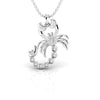 Scorpion 0.46 CT Round Diamond Pendant