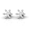 Bezel Set Diamond Designer Stud Earrings