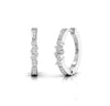 Diamond 0.22 CT Designer Hoop Earrings