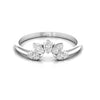 Diamond 0.18 CT Floral Minimalist Ring
