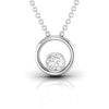 Solitaire Diamond 0.22 CT Dainty Pendant