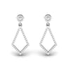 Diamond 0.51 CT Dainty Dangling Earrings