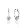 Round 0.57 CT Diamond Huggie Earrings