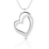 Heart 0.39 CT Natural Diamond Charm Pendant