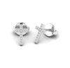 Cross Religious Diamond Stud Earrings