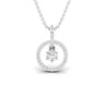 Natural Diamond 0.43 CT Round Pendant