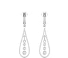 Round Diamond 0.84 CT Dangling Earrings