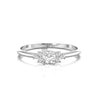 Cluster Round Diamond 0.30 CT Open Ring