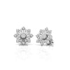 Round Diamond 0.37 CT Vintage Stud Earrings