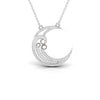 Moon Crescent 0.51 CT Diamond Pendant