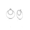 Bezel Set 1.93 CT Diamond Designer Earrings