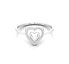 Double Heart Diamond Minimalist Ring