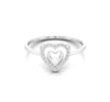 Double Heart Diamond Minimalist Ring