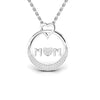 Diamond 0.48 CT Mom Love Round Pendant