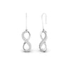 Diamond 0.61 CT Infinity Dangling Earrings