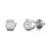 Bezel Set Diamond 0.44 CT Stud Earrings