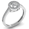 0.23 CT Natural Diamond Initials Personalized Ring