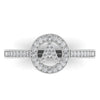 0.23 CT Natural Diamond Initials Personalized Ring