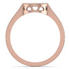 0.23 CT Natural Diamond Initials Personalized Ring