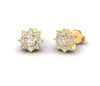 Floral 0.60 CT Diamond Stud Earrings