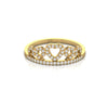 Crown Style 0.27 CT Diamond Designer Ring