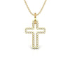 Cross Religious 0.24 CT Diamond Charm Pendant