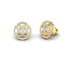 Diamond 0.87 CT Stud Dainty Earrings