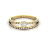Round Diamond 0.44 CT Split Shank Engagement Ring