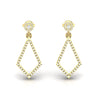 Diamond 0.51 CT Dainty Dangling Earrings