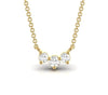 Three Stone 0.54 CT Diamond Dainty Pendant