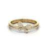 Cluster Diamond 0.29 CT Butterfly Ring
