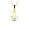 Anchor and Ship Wheel 0.63 CT Diamond Pendant