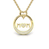 Diamond 0.48 CT Mom Love Round Pendant