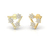 Natural Diamond 0.75 CT Floral Stud Earrings
