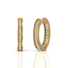 Inside Outside 0.25 CT Diamond Hoop Earrings