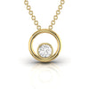 Solitaire Diamond 0.22 CT Dainty Pendant