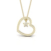 Real Diamond 0.22 CT Heart Minimalist Pendant